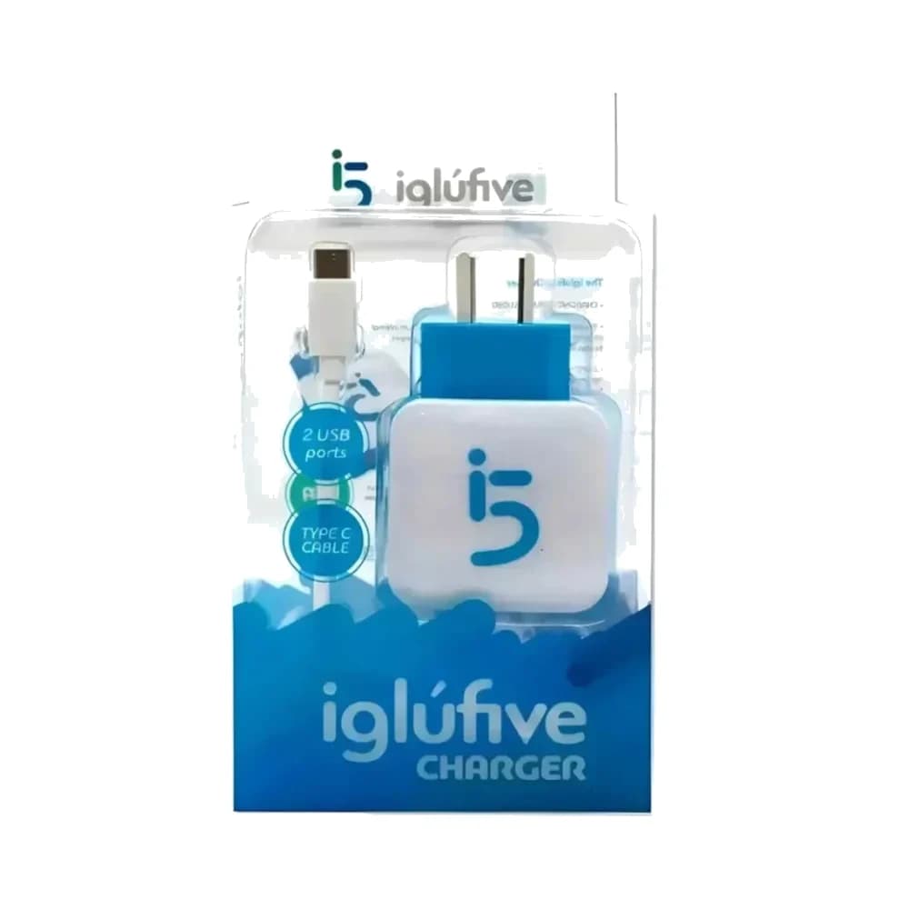 Cargador USB + USB-C con cable micro USB